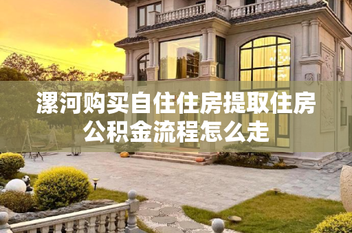 漯河购买自住住房提取住房公积金流程怎么走