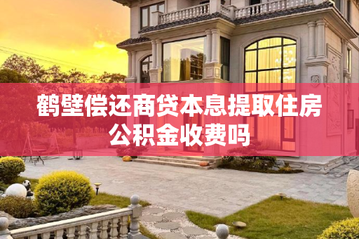 鹤壁偿还商贷本息提取住房公积金收费吗